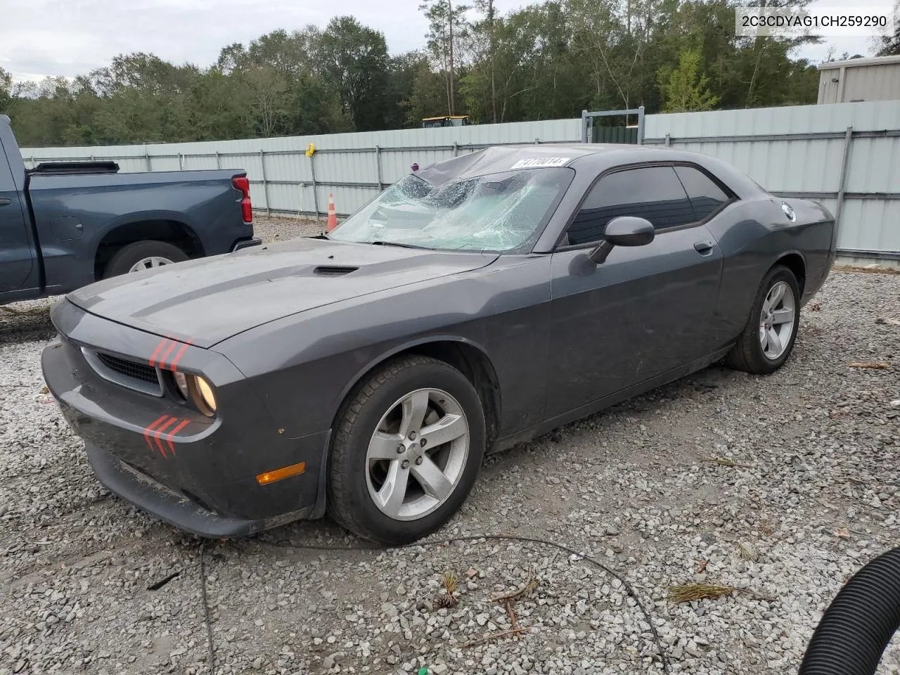 2C3CDYAG1CH259290 2012 Dodge Challenger Sxt