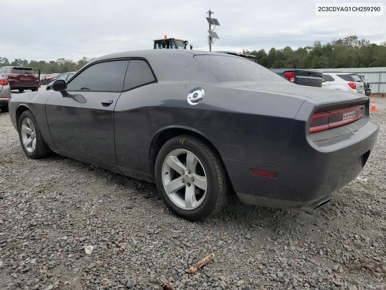 2C3CDYAG1CH259290 2012 Dodge Challenger Sxt