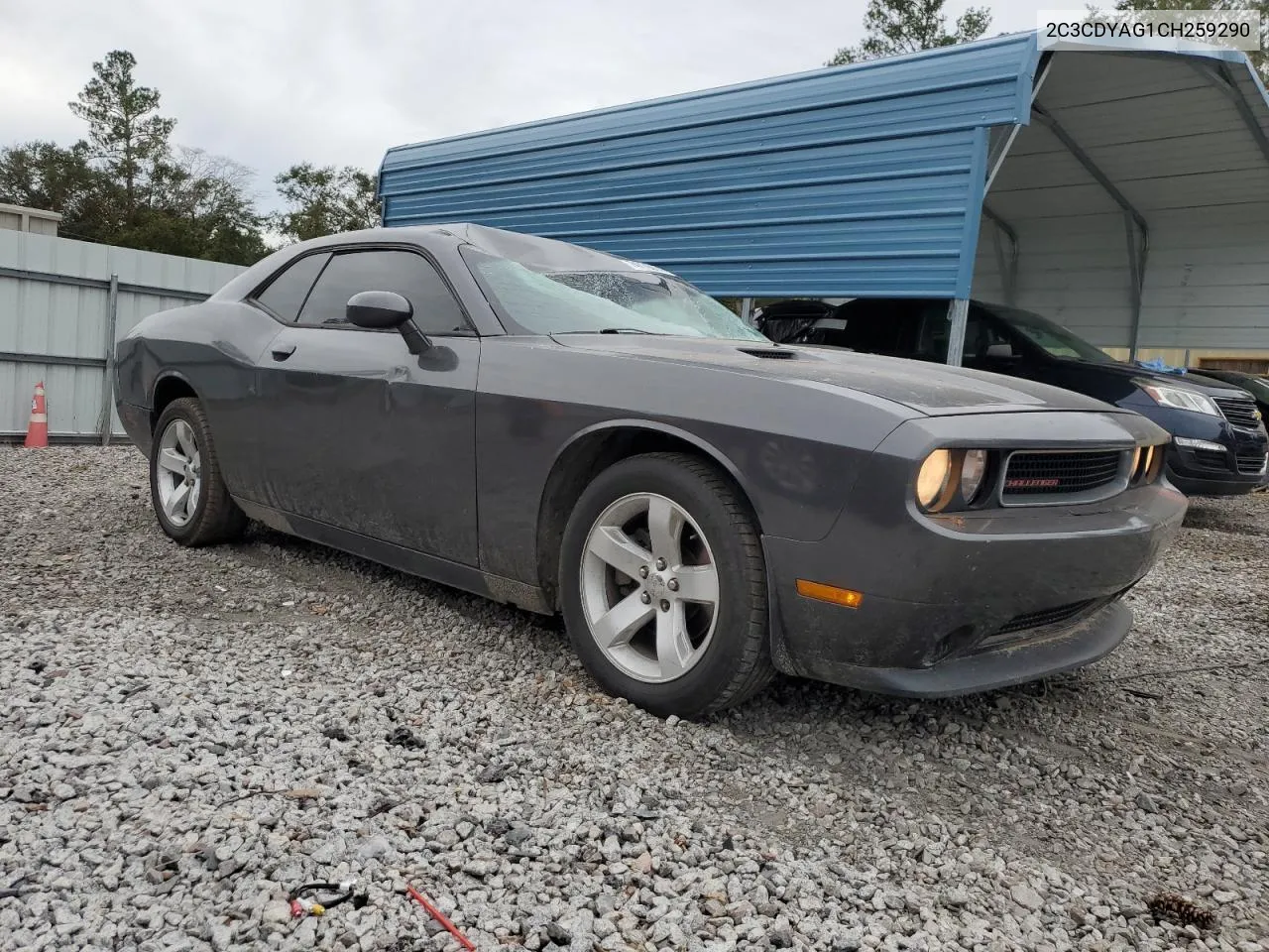 2C3CDYAG1CH259290 2012 Dodge Challenger Sxt