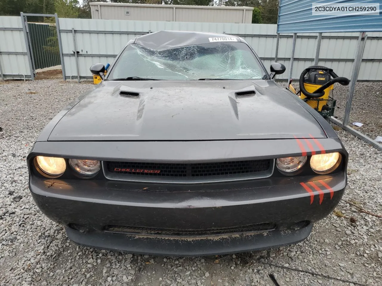 2C3CDYAG1CH259290 2012 Dodge Challenger Sxt