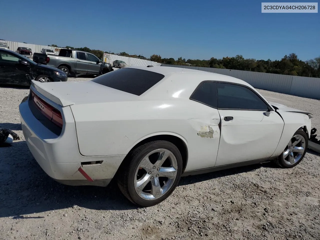 2012 Dodge Challenger Sxt VIN: 2C3CDYAG4CH206728 Lot: 74813574