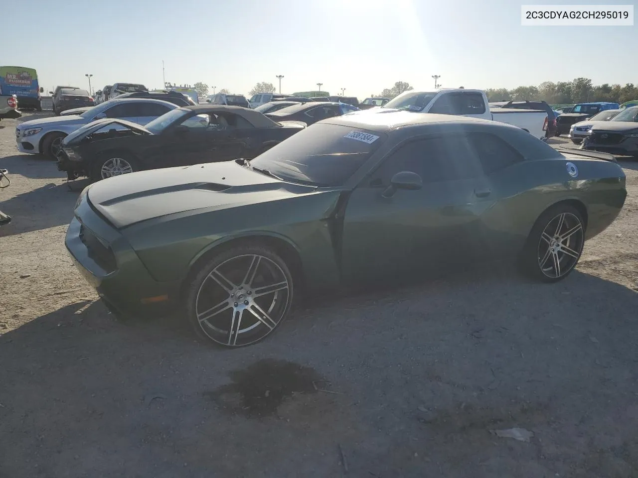 2012 Dodge Challenger Sxt VIN: 2C3CDYAG2CH295019 Lot: 75361584