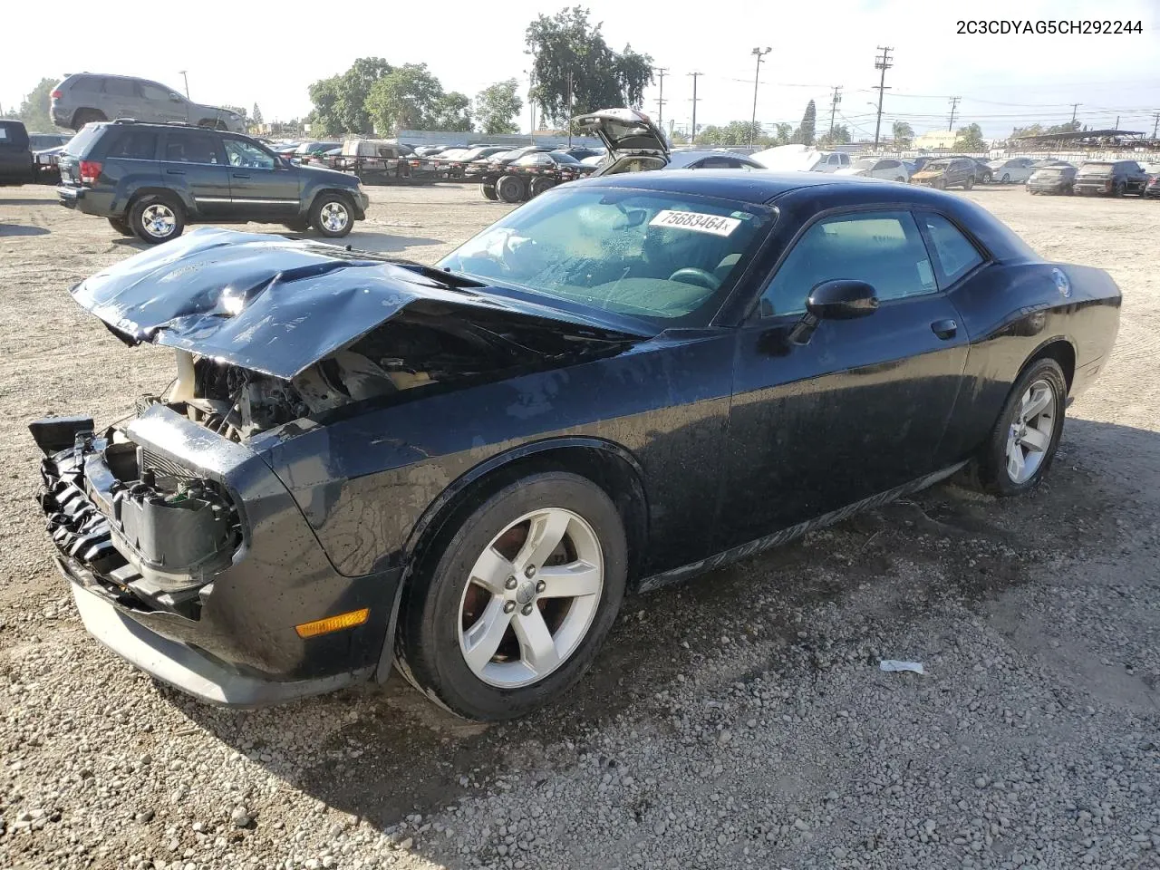 2012 Dodge Challenger Sxt VIN: 2C3CDYAG5CH292244 Lot: 75683464