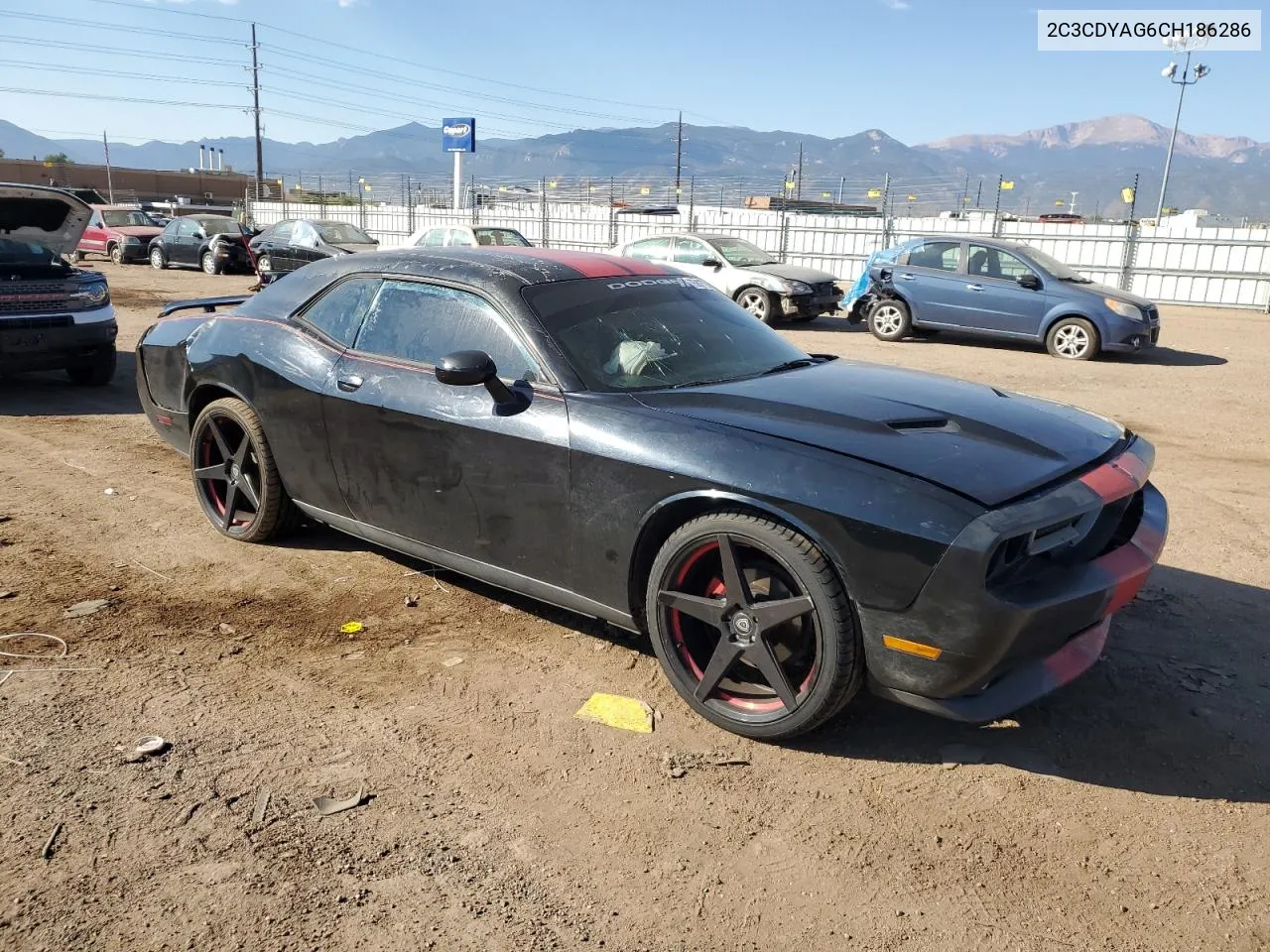 2012 Dodge Challenger Sxt VIN: 2C3CDYAG6CH186286 Lot: 75827294