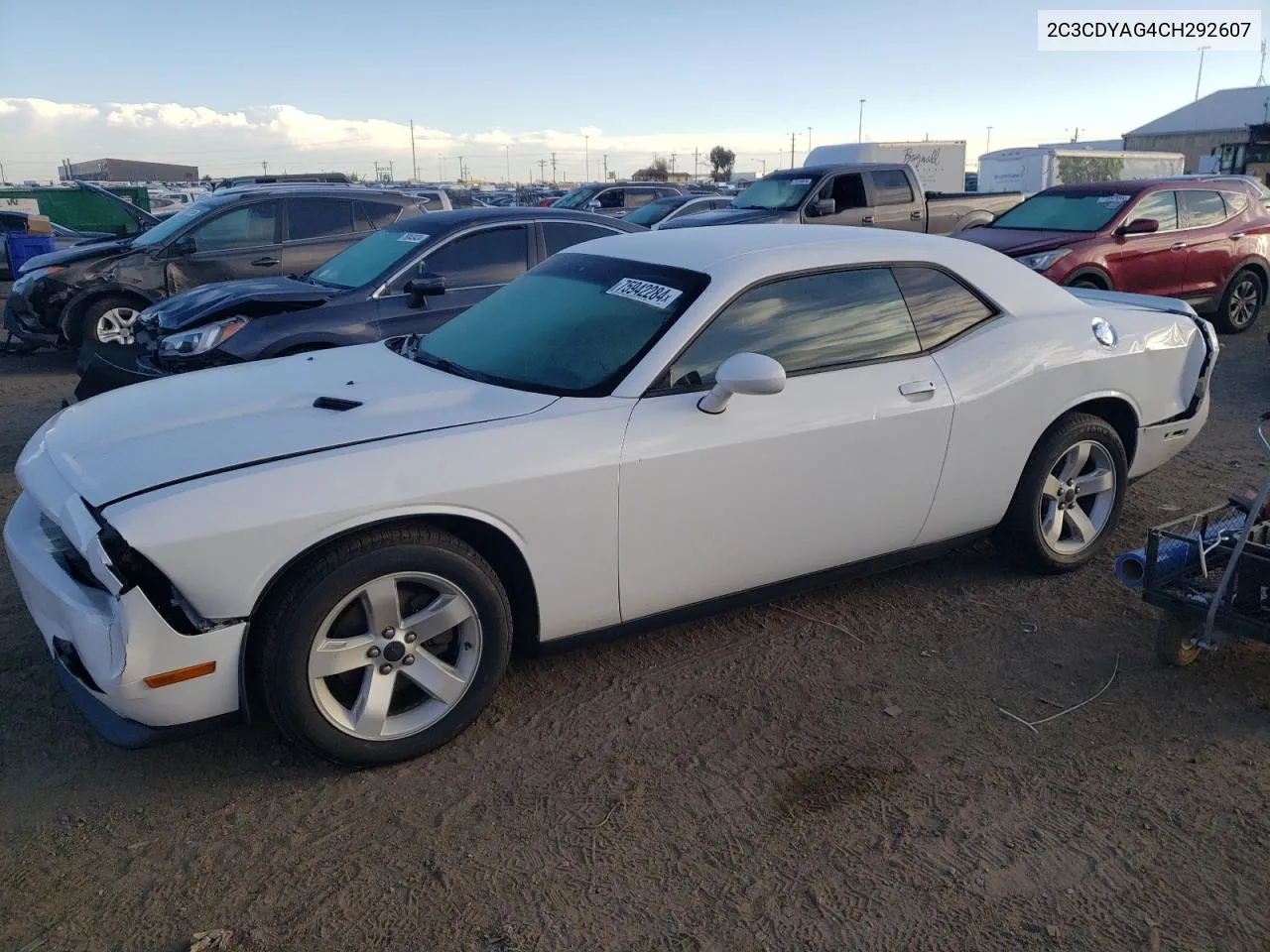 2012 Dodge Challenger Sxt VIN: 2C3CDYAG4CH292607 Lot: 75942284