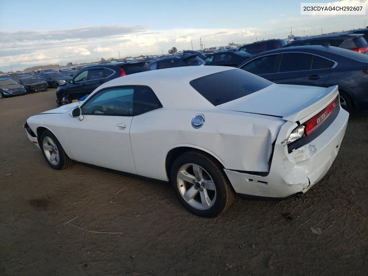 2012 Dodge Challenger Sxt VIN: 2C3CDYAG4CH292607 Lot: 75942284