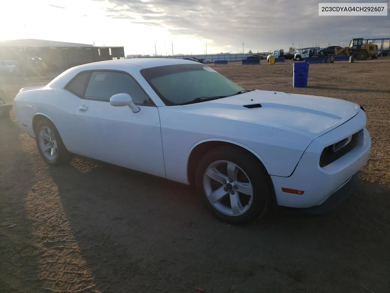 2012 Dodge Challenger Sxt VIN: 2C3CDYAG4CH292607 Lot: 75942284