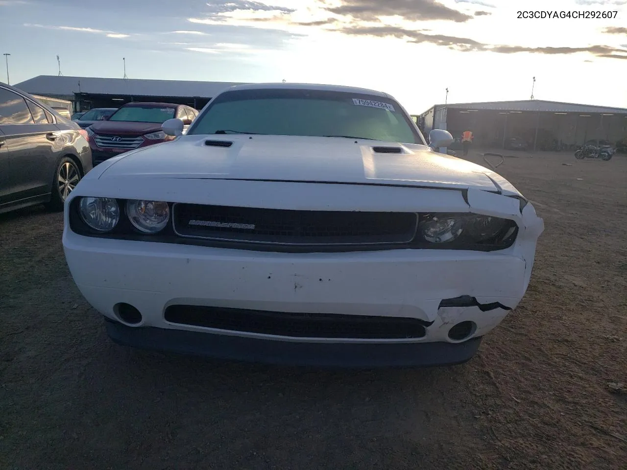 2012 Dodge Challenger Sxt VIN: 2C3CDYAG4CH292607 Lot: 75942284