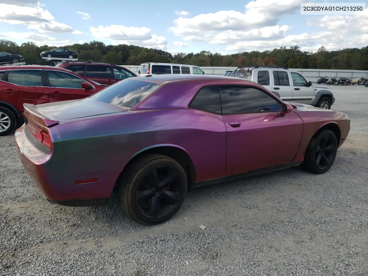 2012 Dodge Challenger Sxt VIN: 2C3CDYAG1CH213250 Lot: 76621624