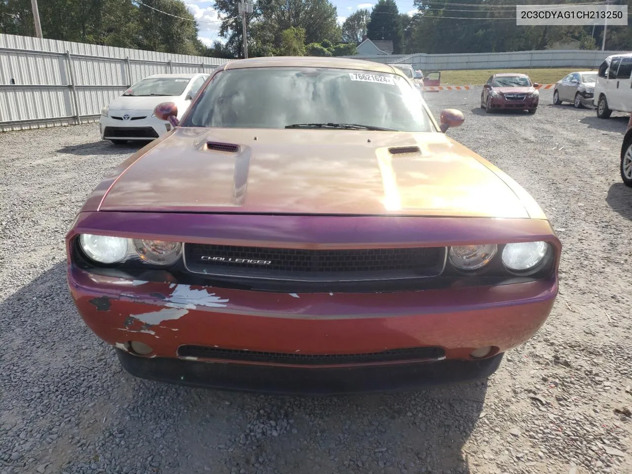 2012 Dodge Challenger Sxt VIN: 2C3CDYAG1CH213250 Lot: 76621624