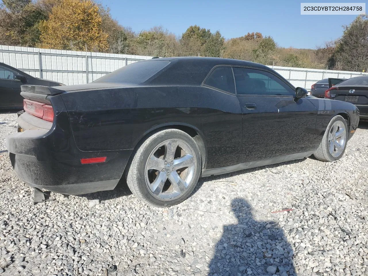 2012 Dodge Challenger R/T VIN: 2C3CDYBT2CH284758 Lot: 76777864