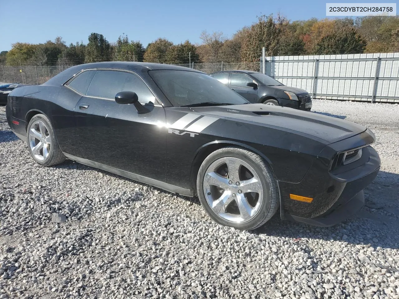 2C3CDYBT2CH284758 2012 Dodge Challenger R/T