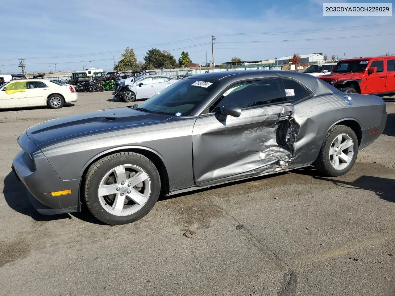 2C3CDYAG0CH228029 2012 Dodge Challenger Sxt