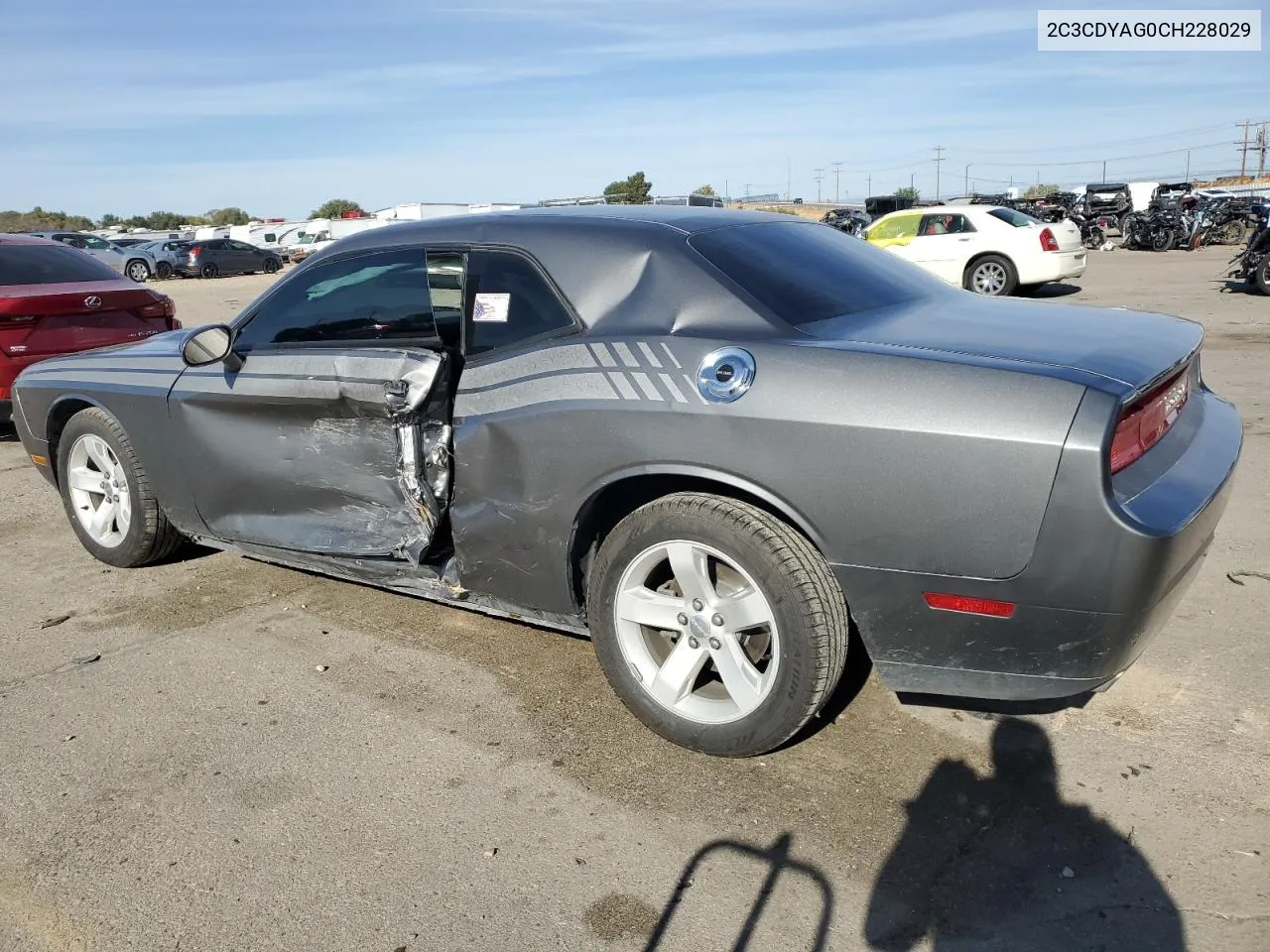 2C3CDYAG0CH228029 2012 Dodge Challenger Sxt