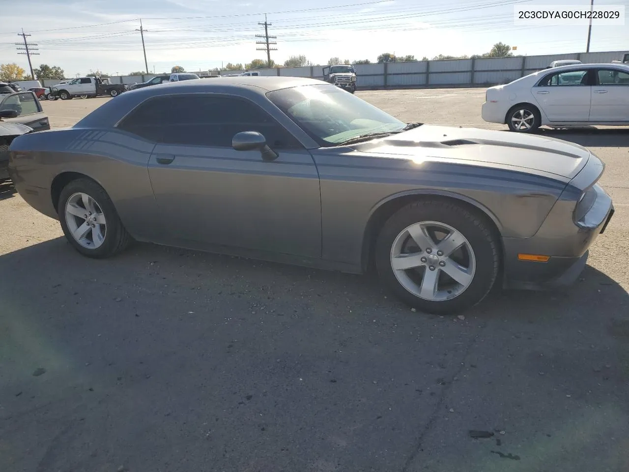 2C3CDYAG0CH228029 2012 Dodge Challenger Sxt