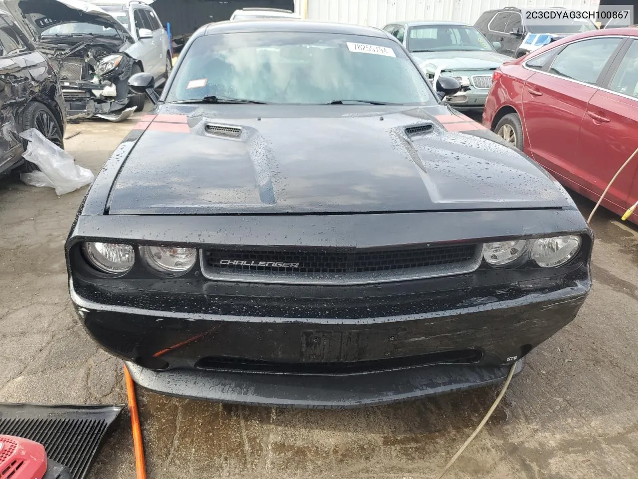 2012 Dodge Challenger Sxt VIN: 2C3CDYAG3CH100867 Lot: 78255794