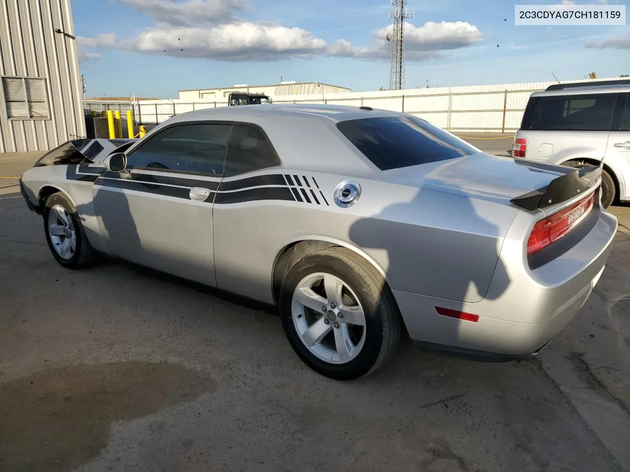 2012 Dodge Challenger Sxt VIN: 2C3CDYAG7CH181159 Lot: 78551424