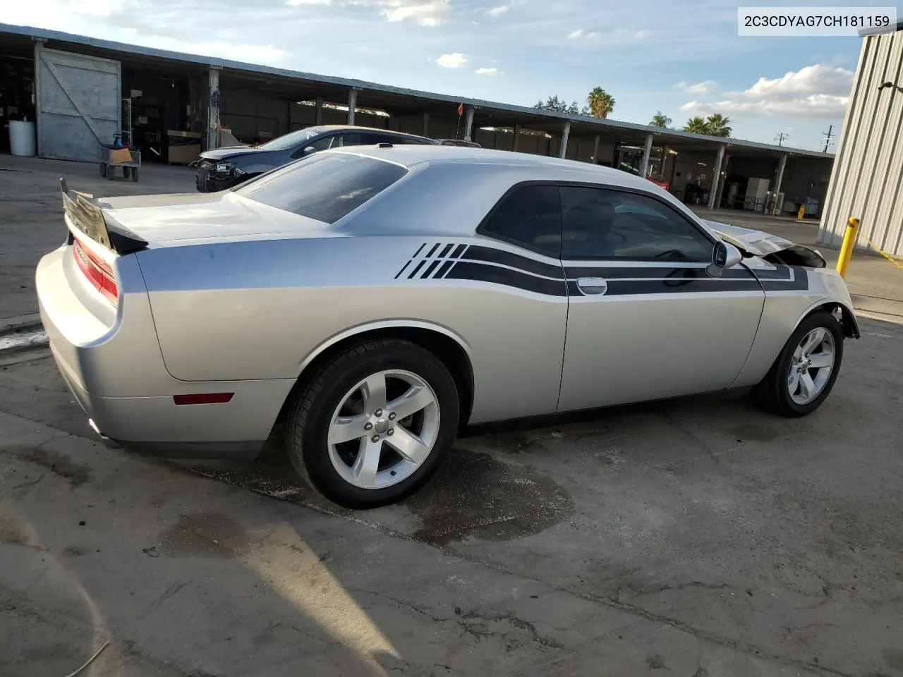 2012 Dodge Challenger Sxt VIN: 2C3CDYAG7CH181159 Lot: 78551424