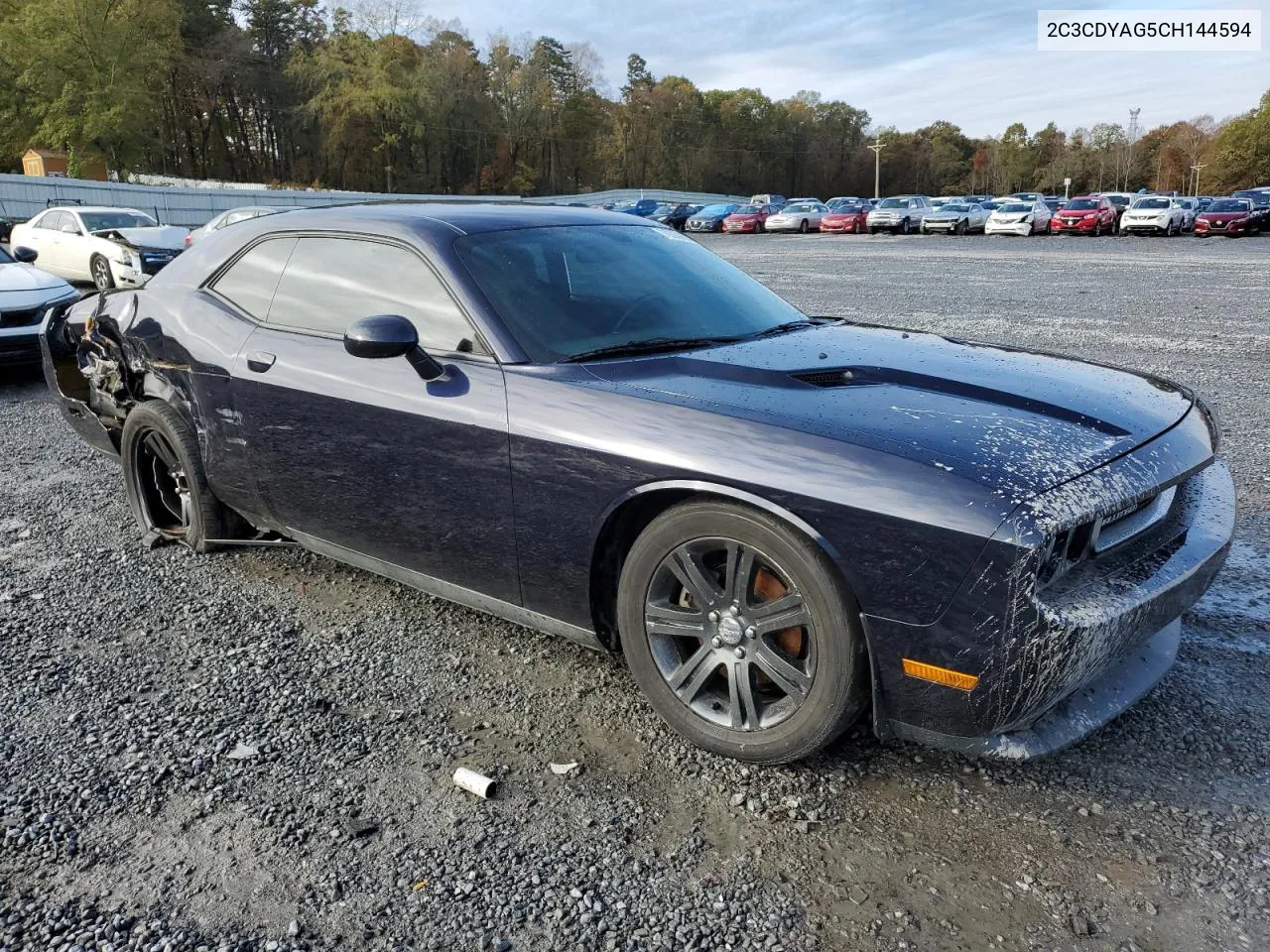 2012 Dodge Challenger Sxt VIN: 2C3CDYAG5CH144594 Lot: 79336674