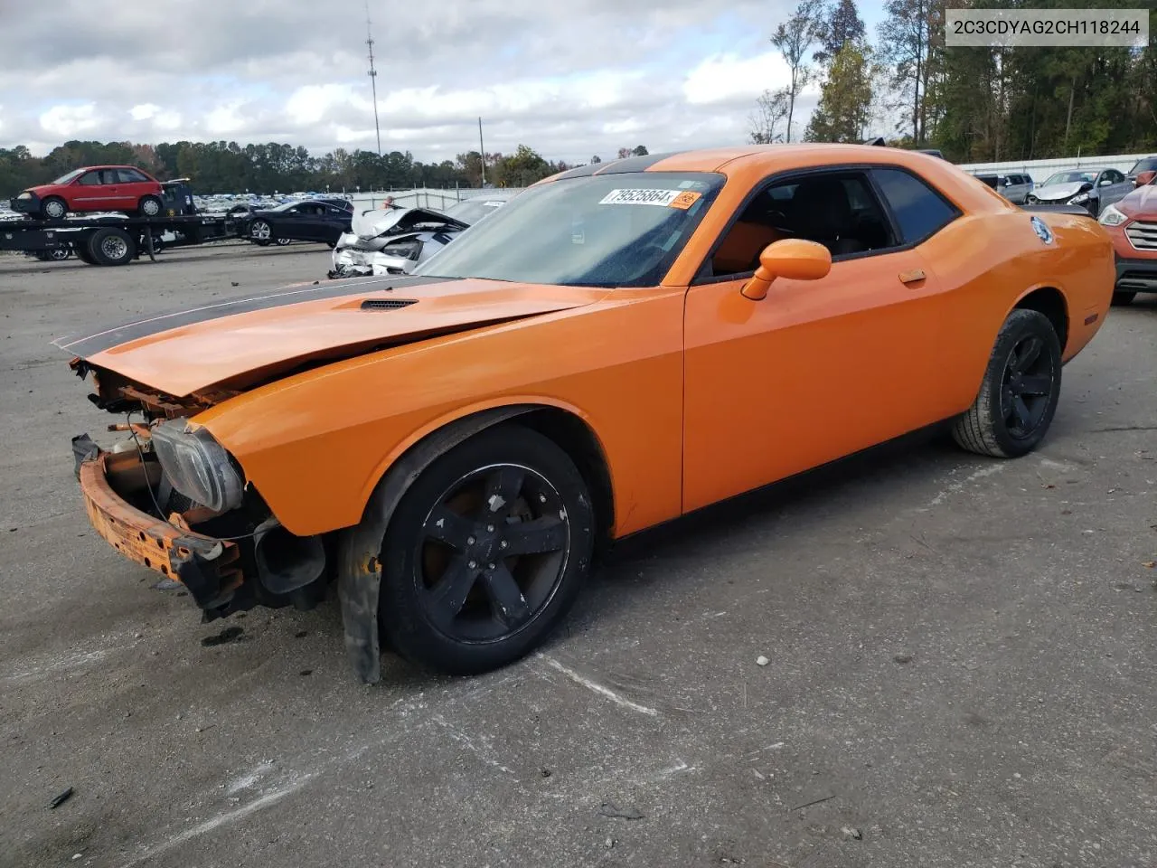 2012 Dodge Challenger Sxt VIN: 2C3CDYAG2CH118244 Lot: 79525864