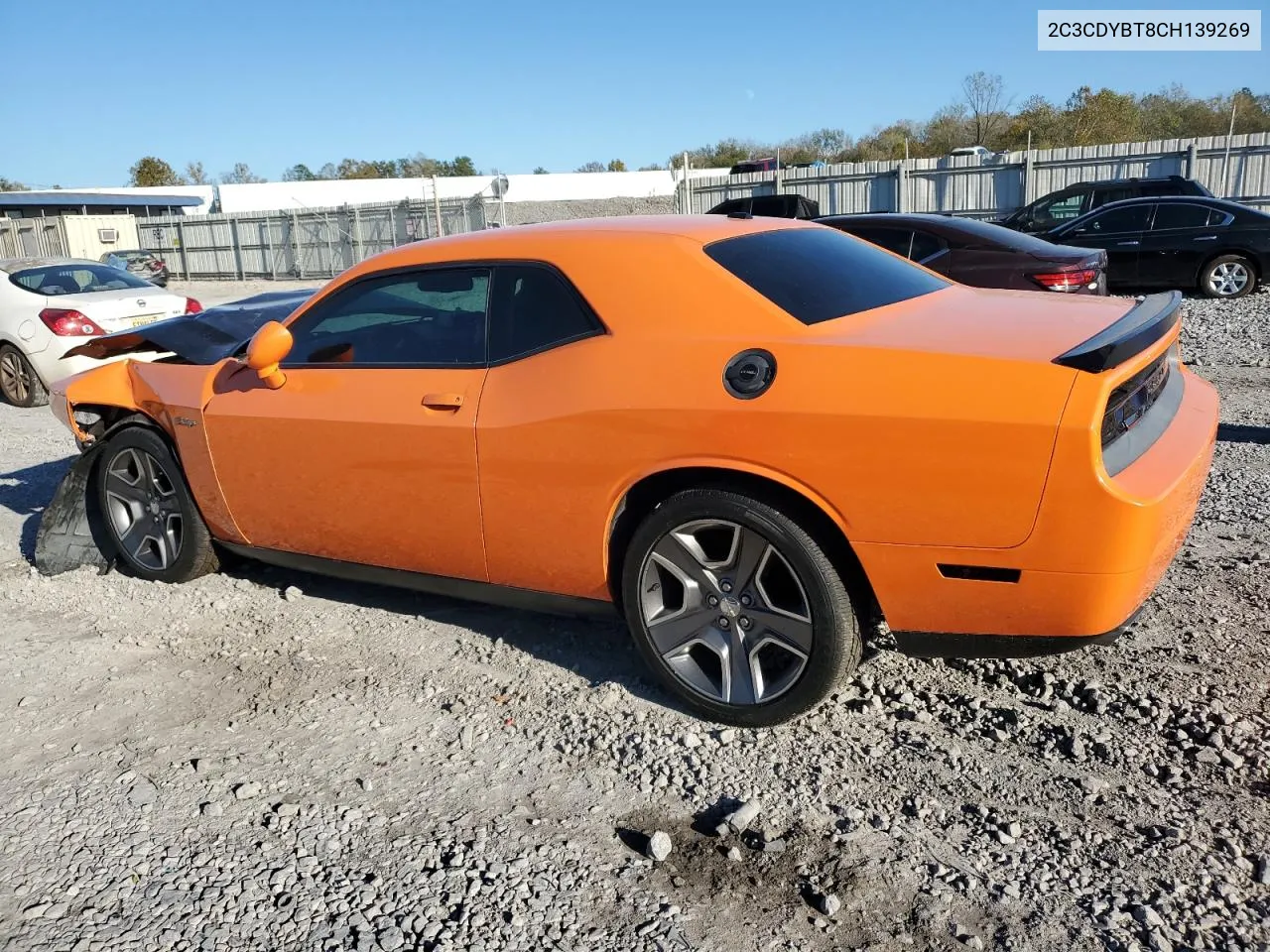 2012 Dodge Challenger R/T VIN: 2C3CDYBT8CH139269 Lot: 80019514