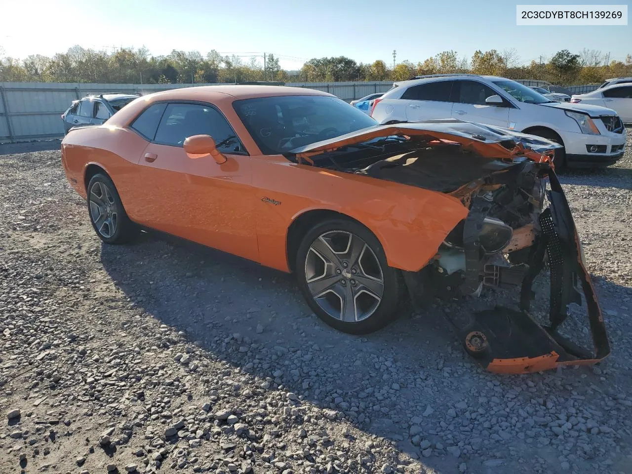 2012 Dodge Challenger R/T VIN: 2C3CDYBT8CH139269 Lot: 80019514