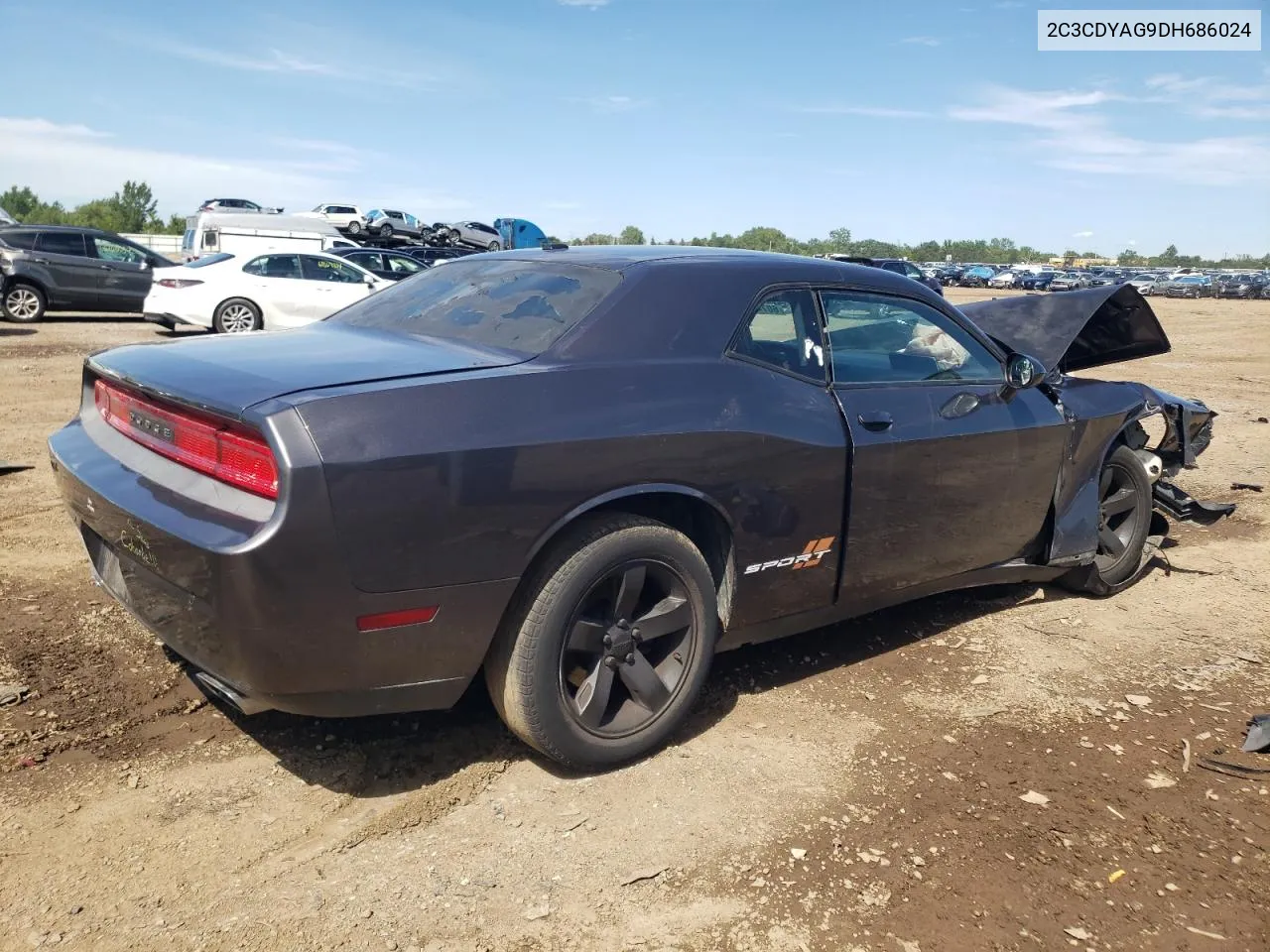 2013 Dodge Challenger Sxt VIN: 2C3CDYAG9DH686024 Lot: 60748254