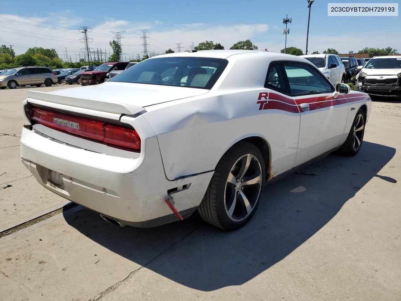 2C3CDYBT2DH729193 2013 Dodge Challenger R/T