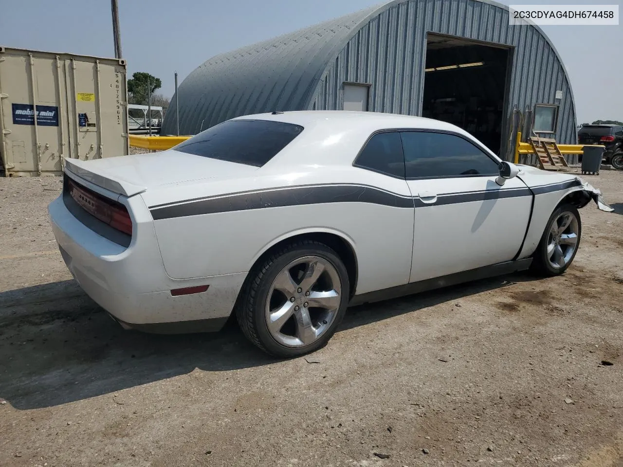 2013 Dodge Challenger Sxt VIN: 2C3CDYAG4DH674458 Lot: 65032284