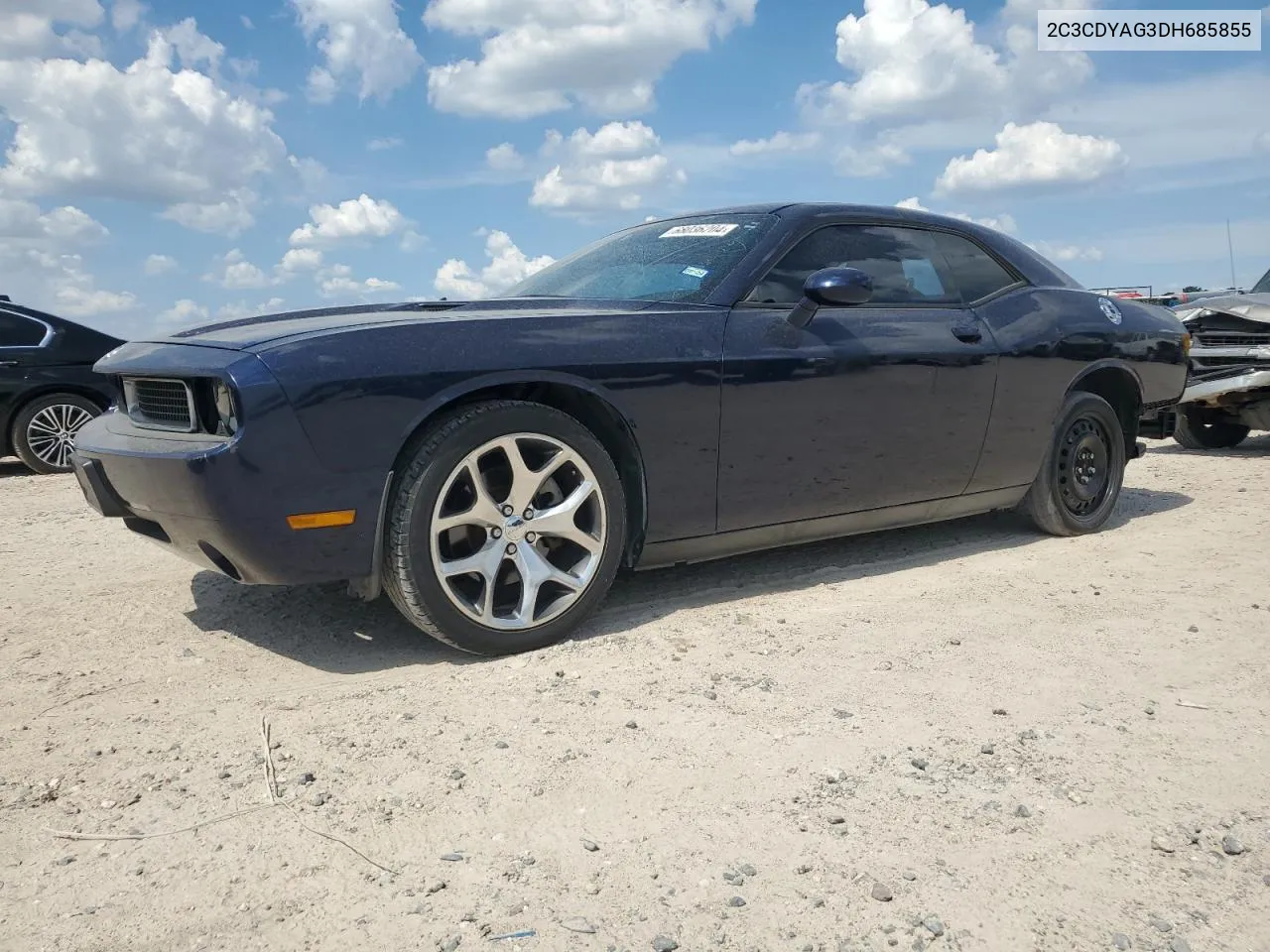 2013 Dodge Challenger Sxt VIN: 2C3CDYAG3DH685855 Lot: 68036204