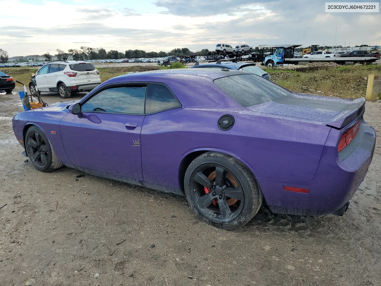 2C3CDYCJ6DH672221 2013 Dodge Challenger Srt-8