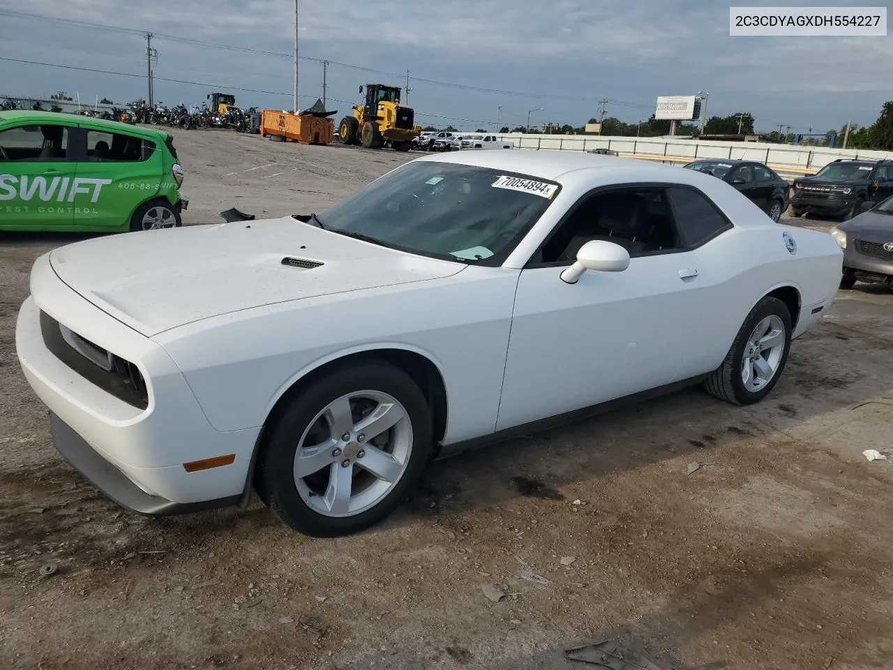 2013 Dodge Challenger Sxt VIN: 2C3CDYAGXDH554227 Lot: 70054894