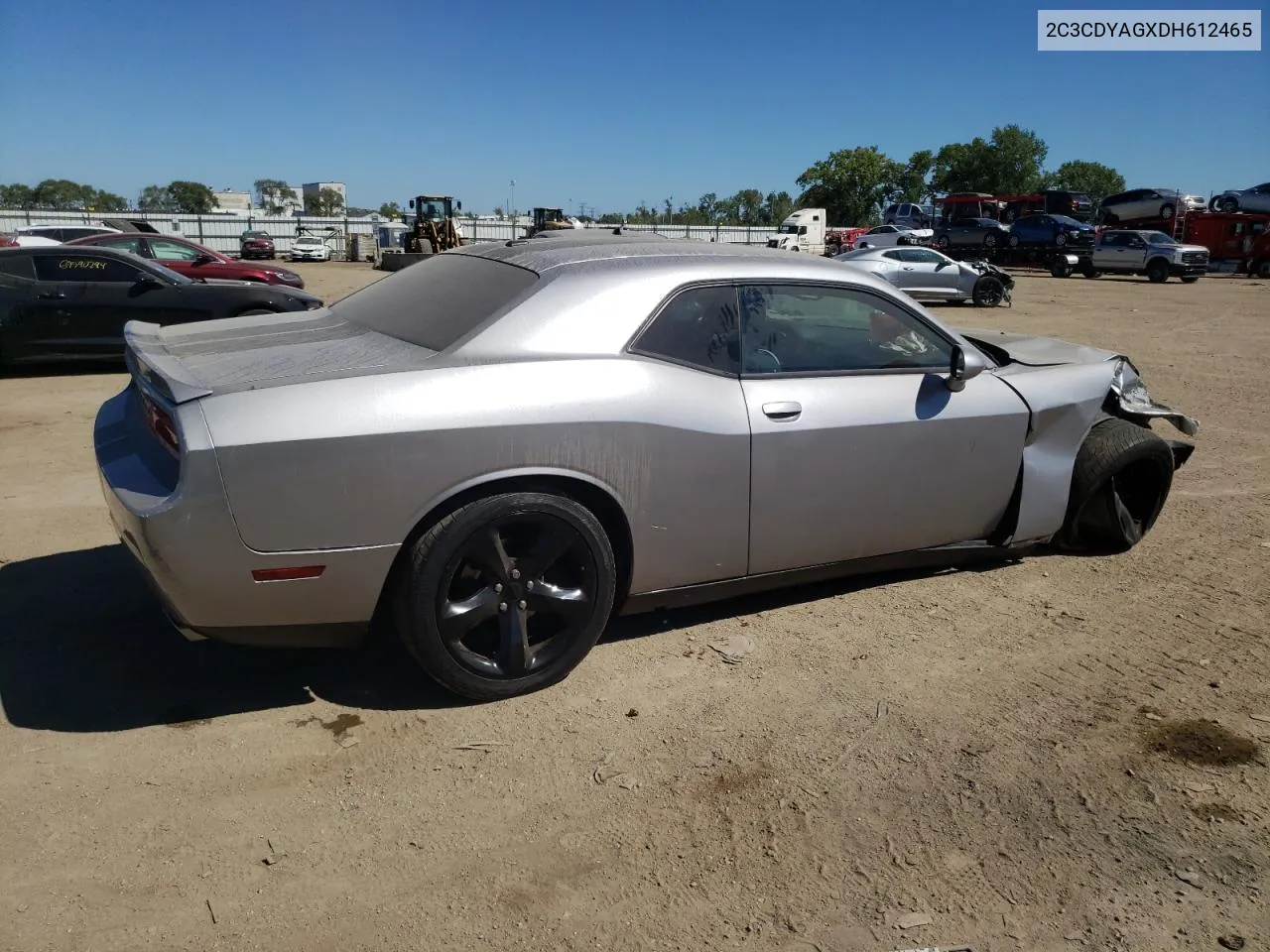 2C3CDYAGXDH612465 2013 Dodge Challenger Sxt