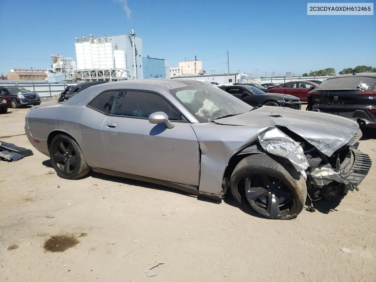 2C3CDYAGXDH612465 2013 Dodge Challenger Sxt