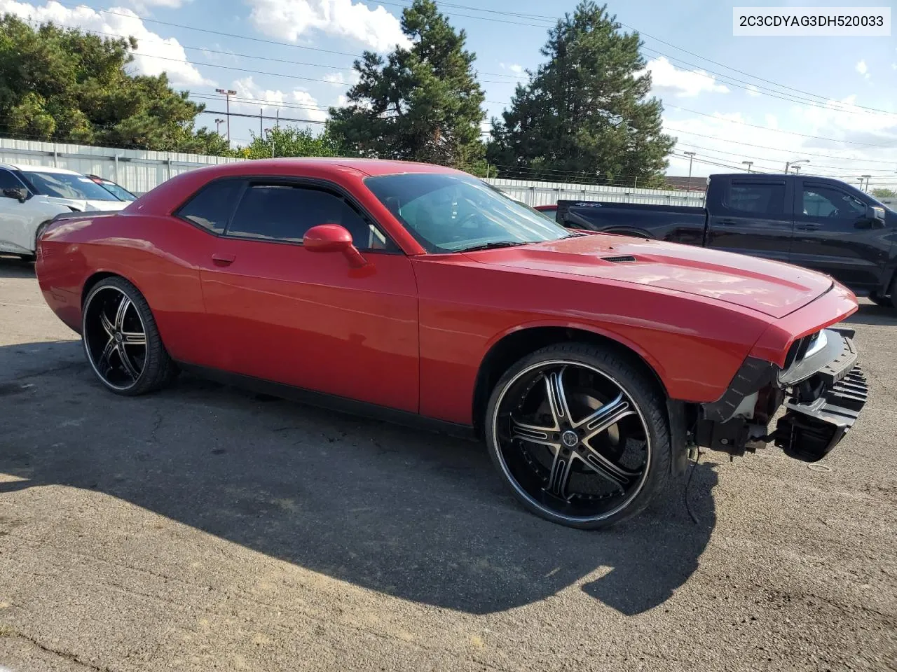 2013 Dodge Challenger Sxt VIN: 2C3CDYAG3DH520033 Lot: 70310604