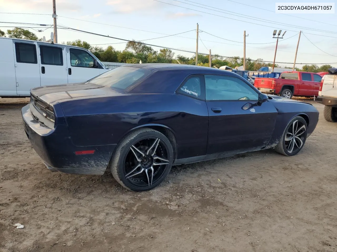 2013 Dodge Challenger Sxt VIN: 2C3CDYAG4DH671057 Lot: 71292094