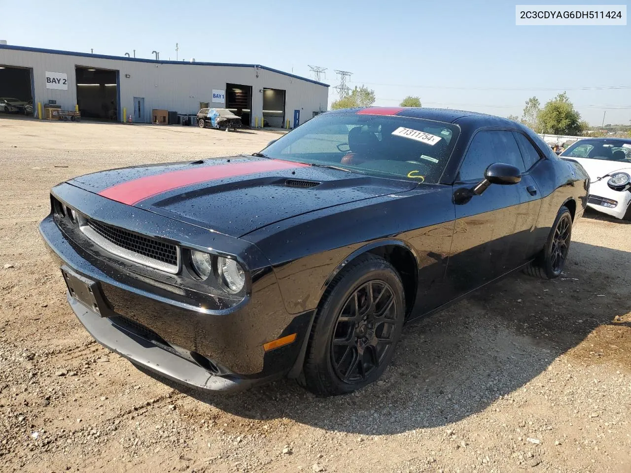 2013 Dodge Challenger Sxt VIN: 2C3CDYAG6DH511424 Lot: 71311754