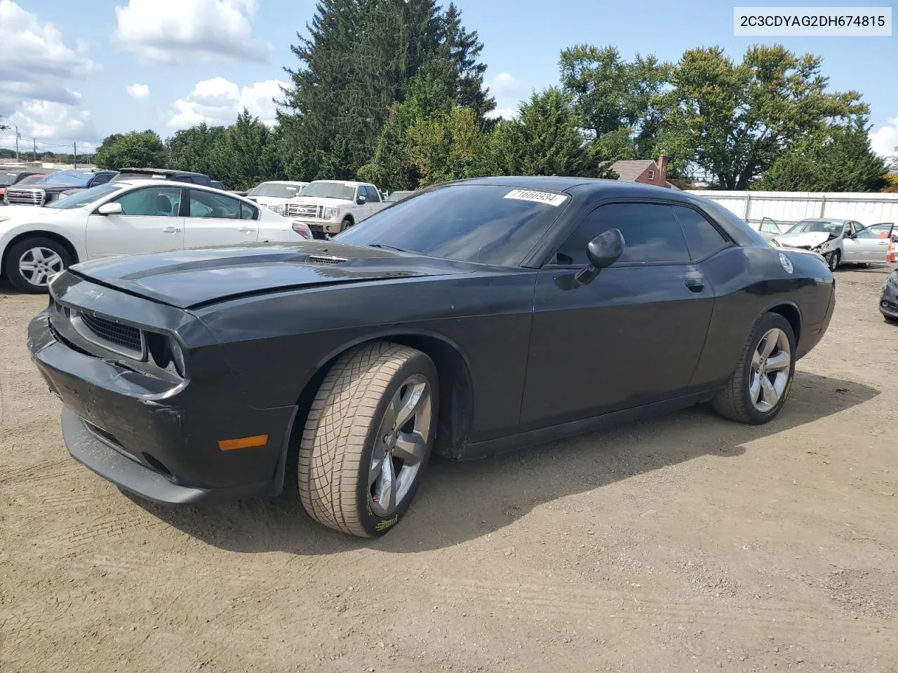 2013 Dodge Challenger Sxt VIN: 2C3CDYAG2DH674815 Lot: 71666934