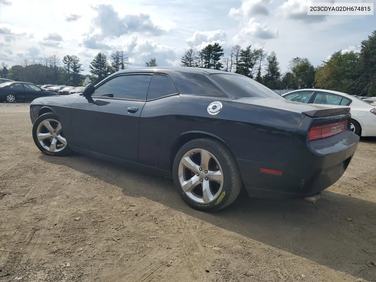 2013 Dodge Challenger Sxt VIN: 2C3CDYAG2DH674815 Lot: 71666934