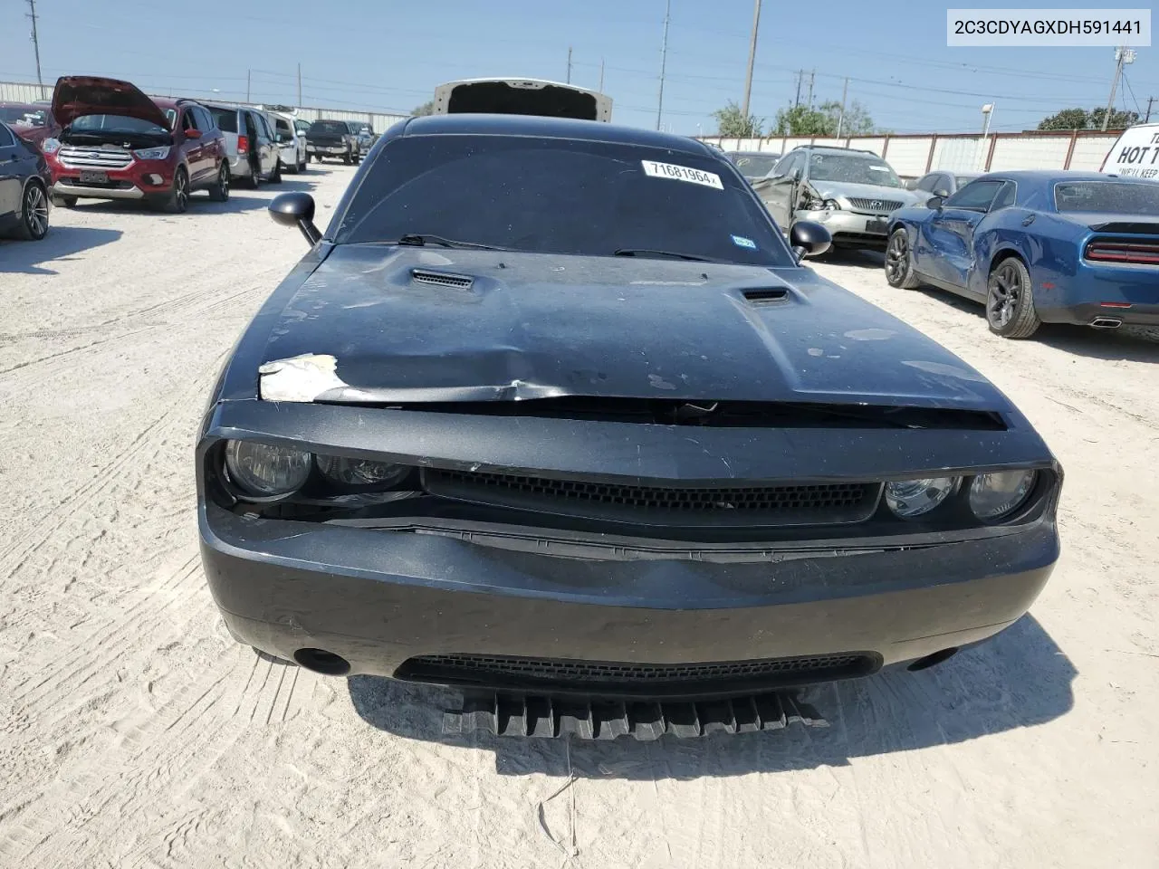 2013 Dodge Challenger Sxt VIN: 2C3CDYAGXDH591441 Lot: 71681964