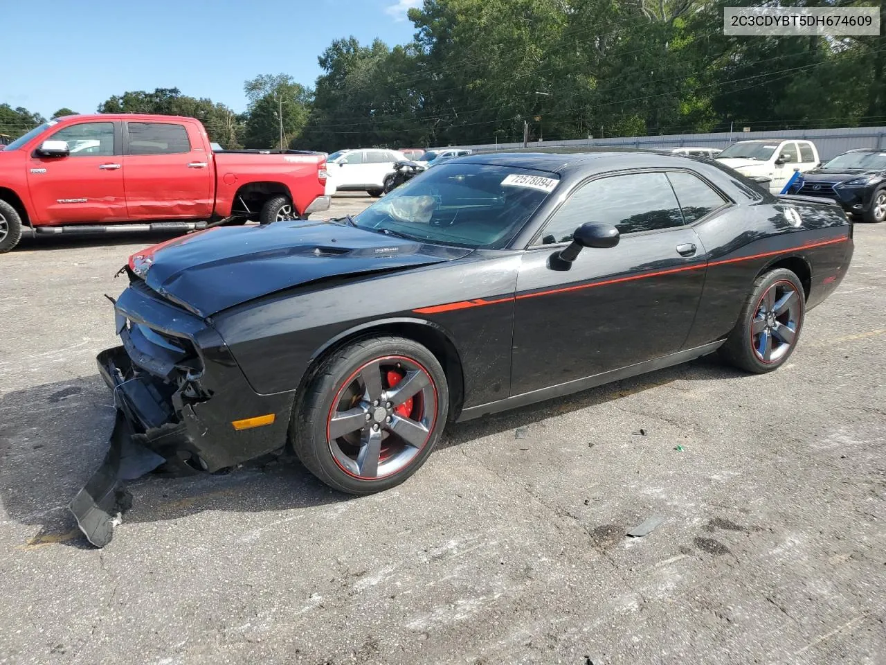 2013 Dodge Challenger R/T VIN: 2C3CDYBT5DH674609 Lot: 72578094