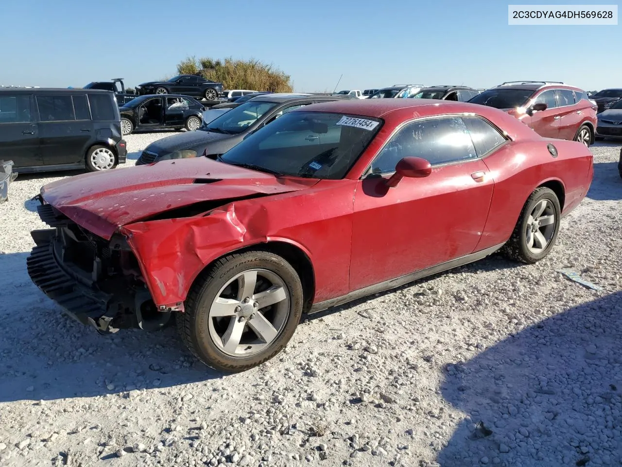 2013 Dodge Challenger Sxt VIN: 2C3CDYAG4DH569628 Lot: 72761454