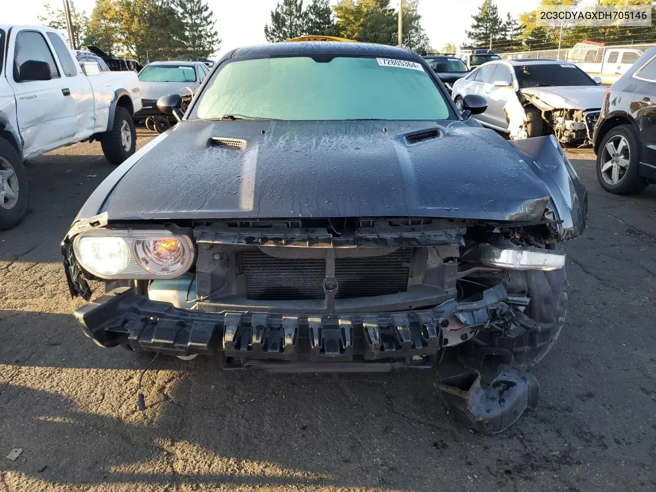 2013 Dodge Challenger Sxt VIN: 2C3CDYAGXDH705146 Lot: 72805364