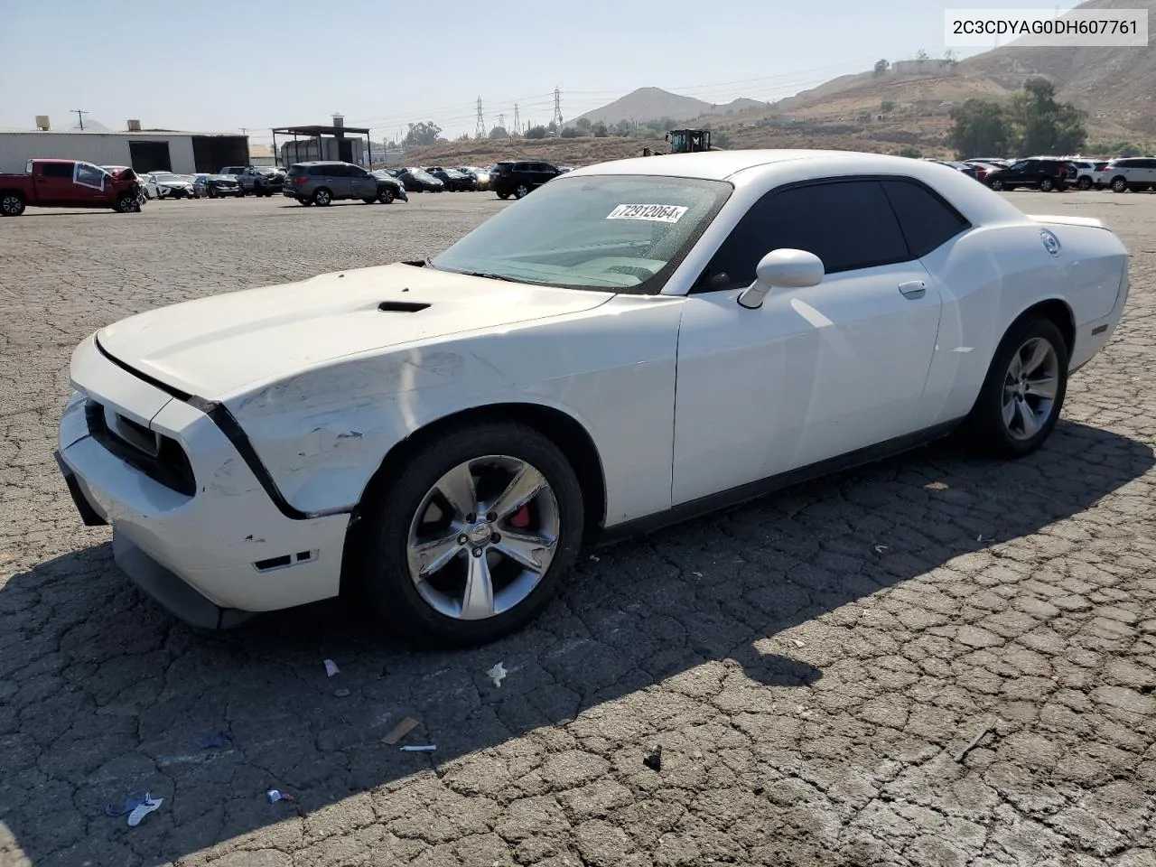 2013 Dodge Challenger Sxt VIN: 2C3CDYAG0DH607761 Lot: 72912064