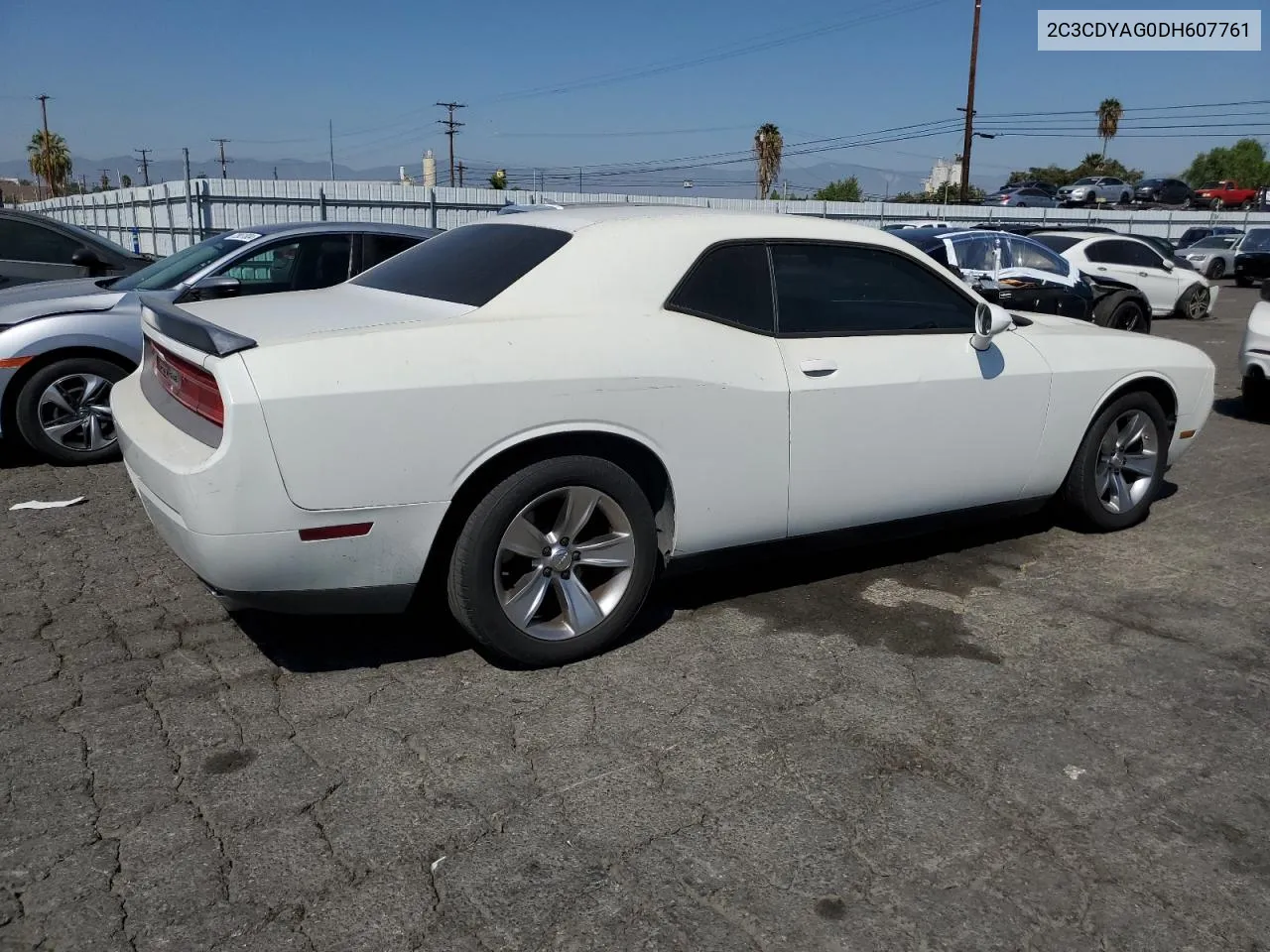 2013 Dodge Challenger Sxt VIN: 2C3CDYAG0DH607761 Lot: 72912064