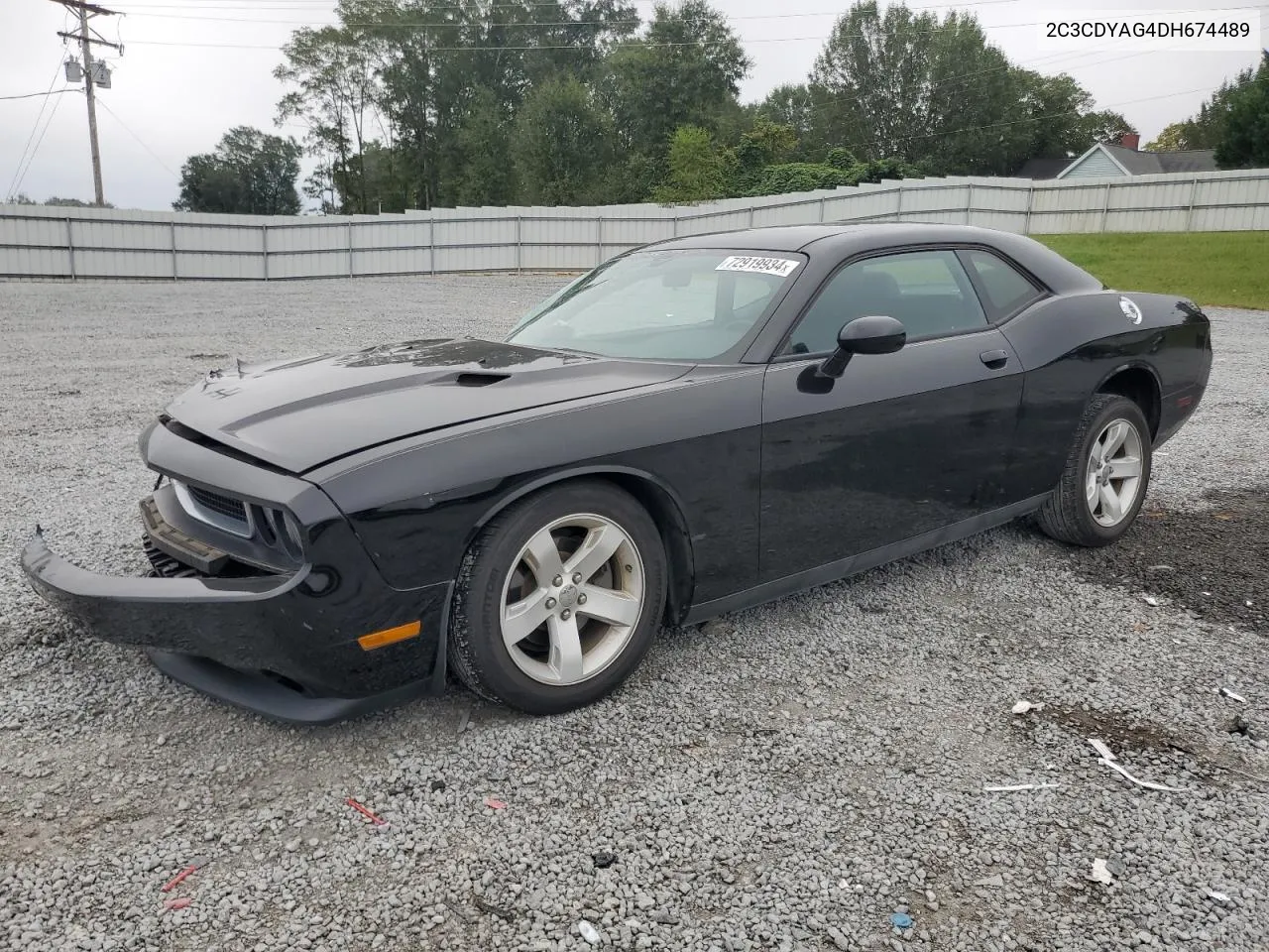 2013 Dodge Challenger Sxt VIN: 2C3CDYAG4DH674489 Lot: 72919934