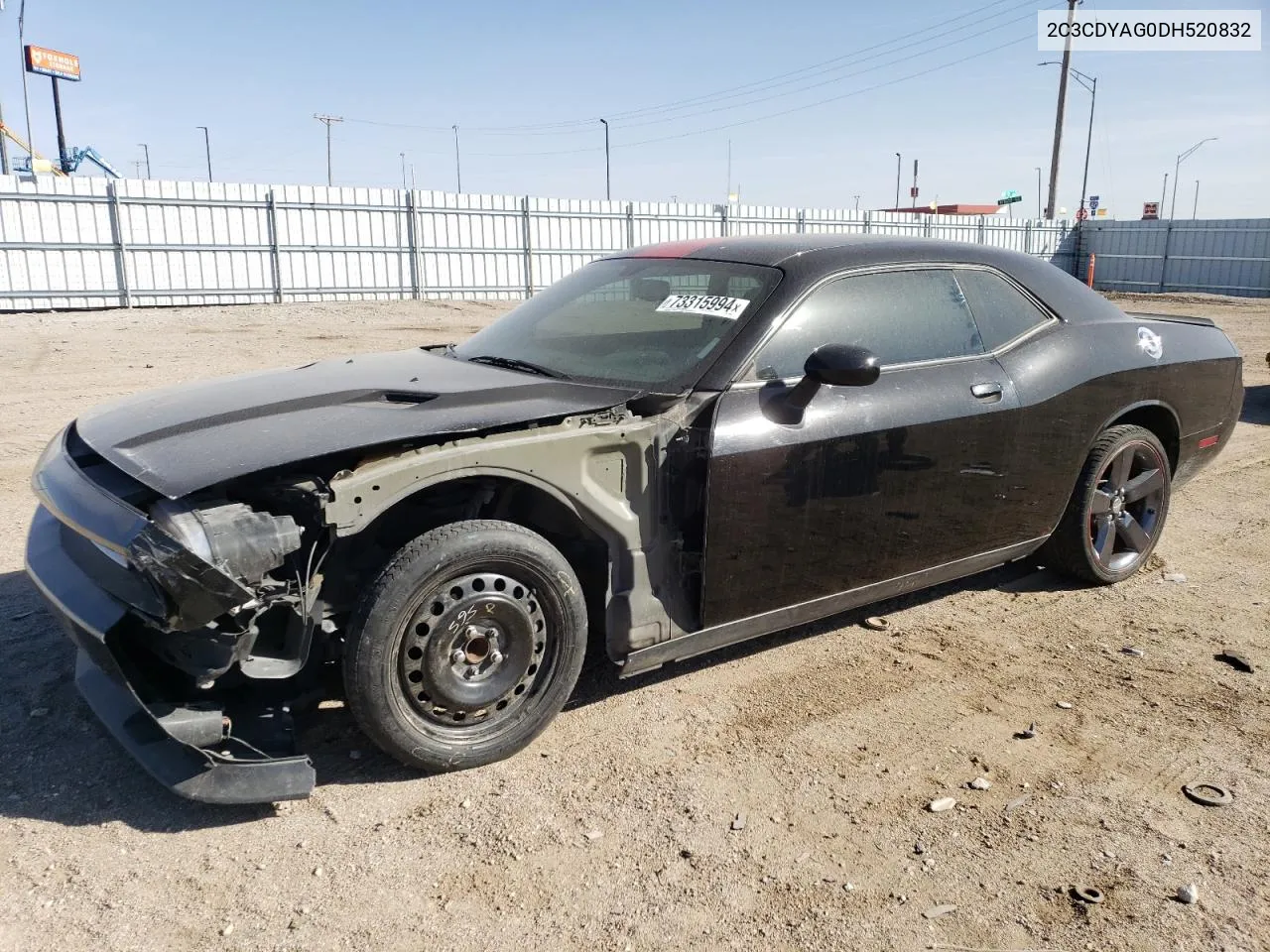 2013 Dodge Challenger Sxt VIN: 2C3CDYAG0DH520832 Lot: 73315994