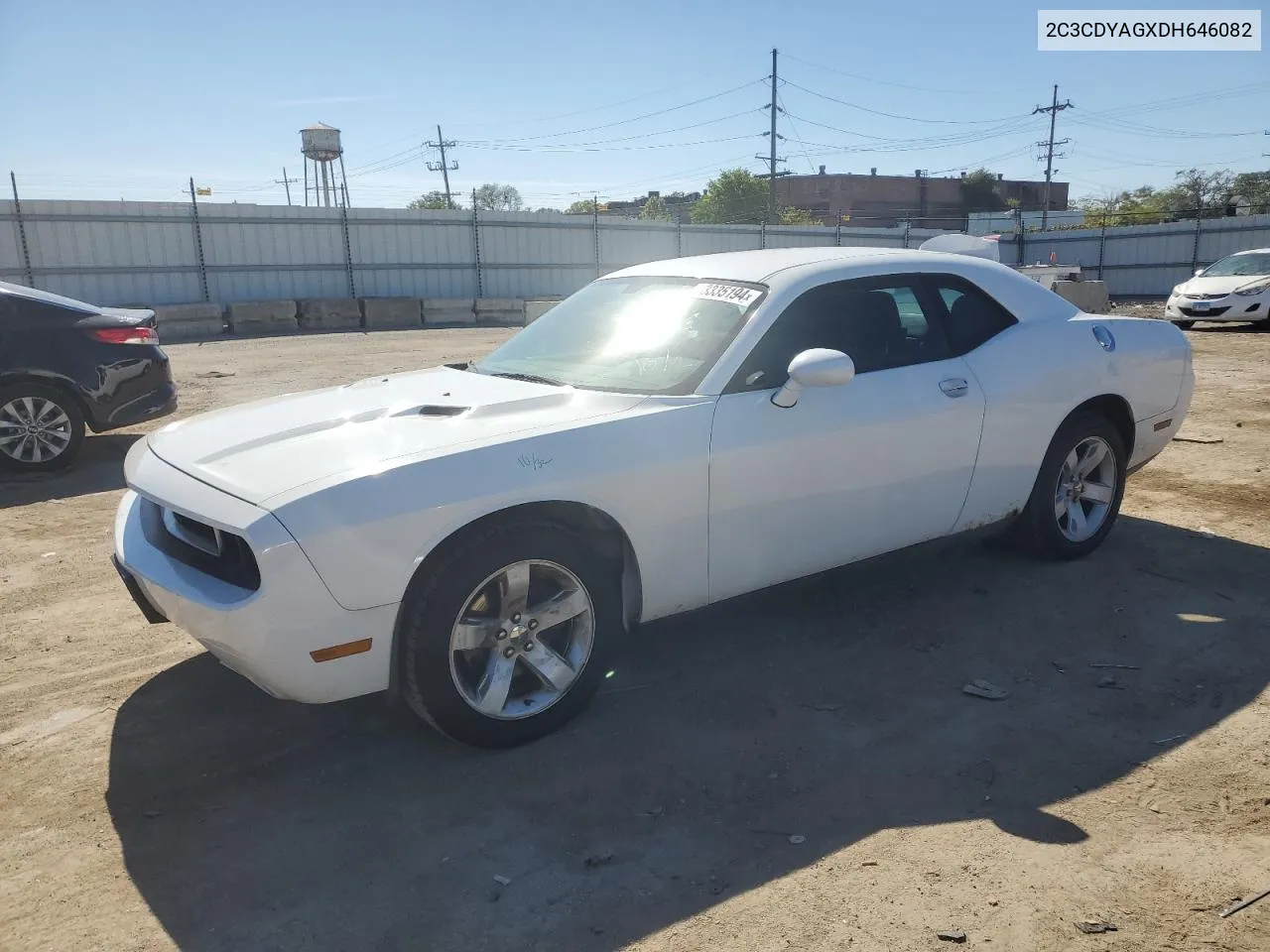 2013 Dodge Challenger Sxt VIN: 2C3CDYAGXDH646082 Lot: 73335194