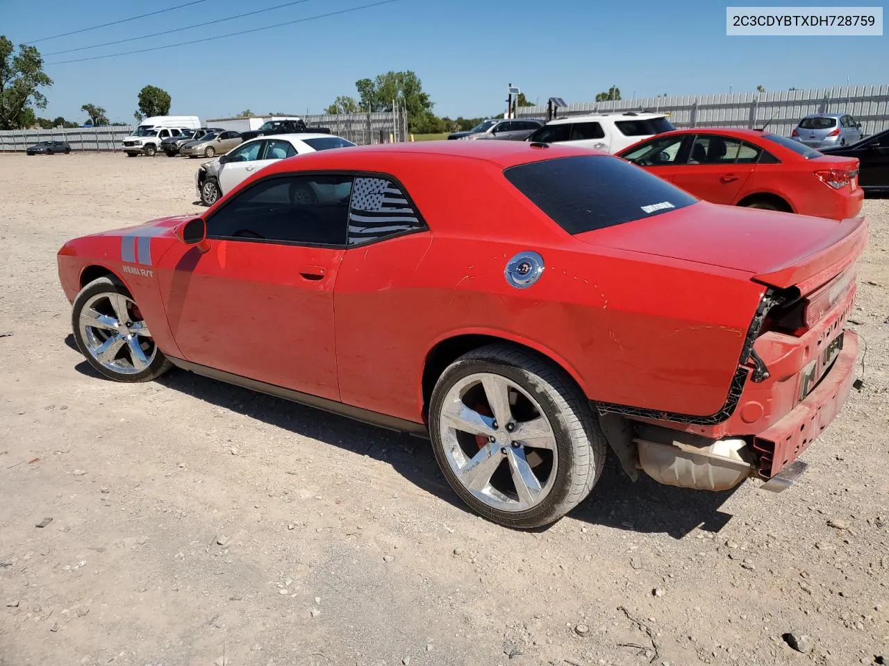 2013 Dodge Challenger R/T VIN: 2C3CDYBTXDH728759 Lot: 73463964