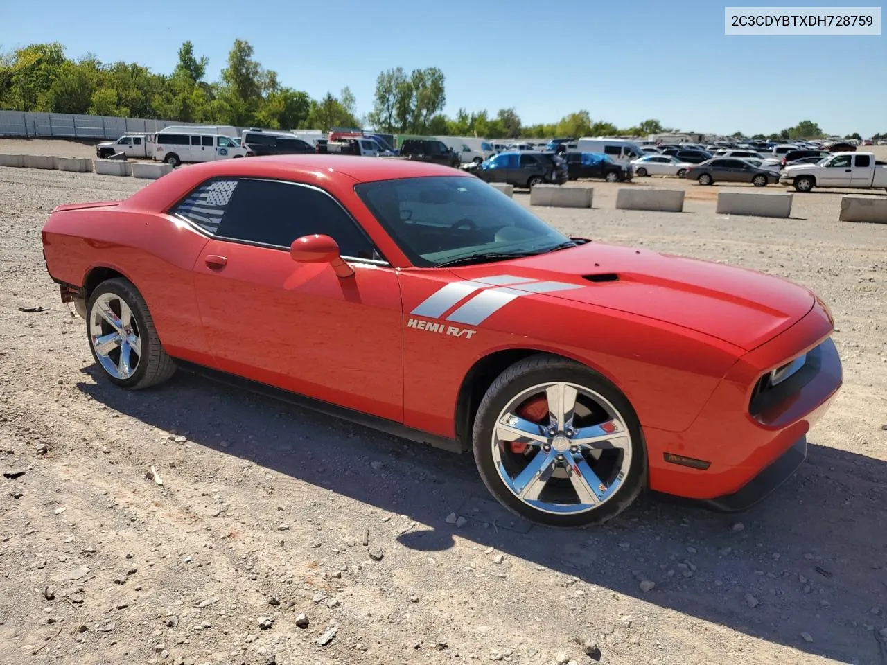 2013 Dodge Challenger R/T VIN: 2C3CDYBTXDH728759 Lot: 73463964